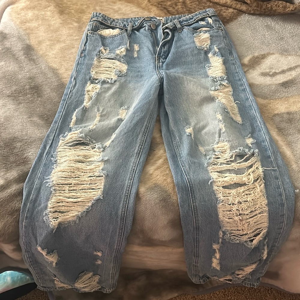 Distressed Fashion Nova Jeans